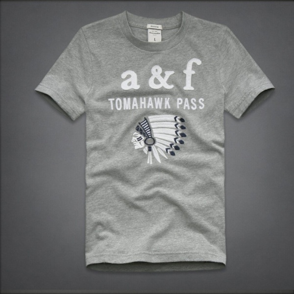 Abercrombie Fitch Hombres De Cuello Redondo Corto Remera AF5336